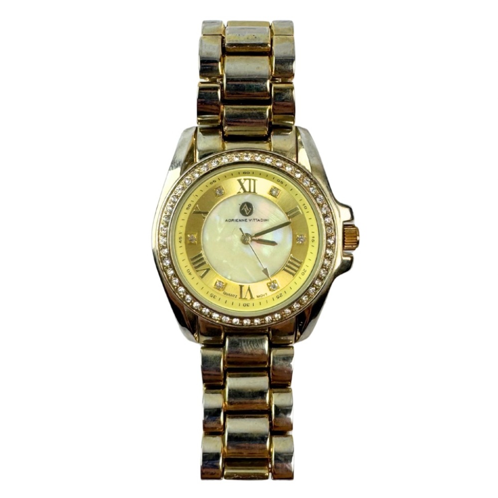 Adrienne‎ Vittadini Gold Tone Women’s Watch Water-Resistant Style AD9637